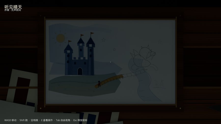 Hear Sunshine v0.9 / appuyer sur E pour regarder la peinture posée à plat sur le bureau