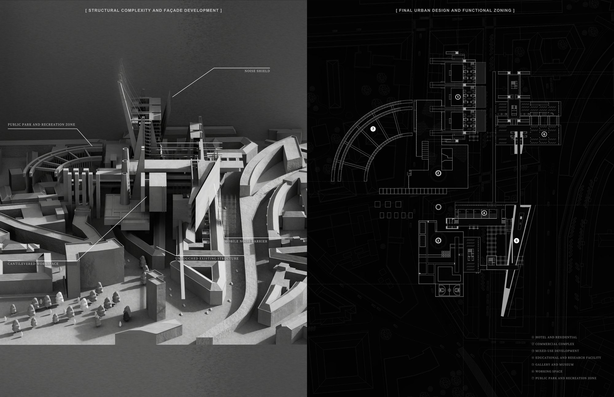 Skyhaven — aggregation axonometric